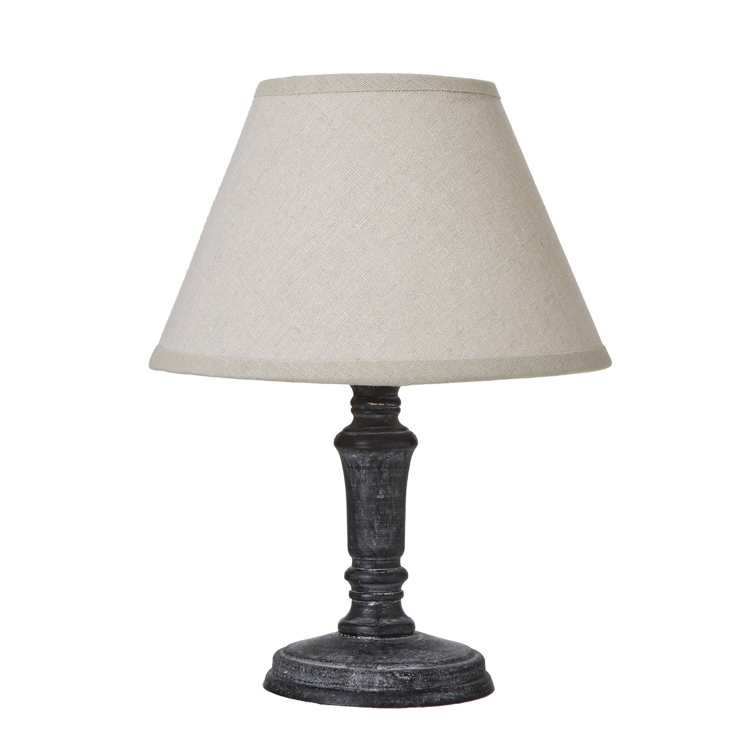 Palmyra Column Table Lamp with Linen Shade
