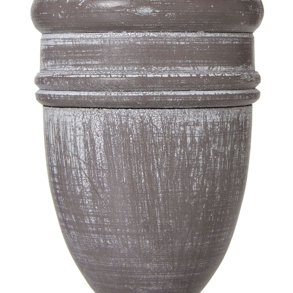 Metis Urn Table Lamp with Linen Shade - White