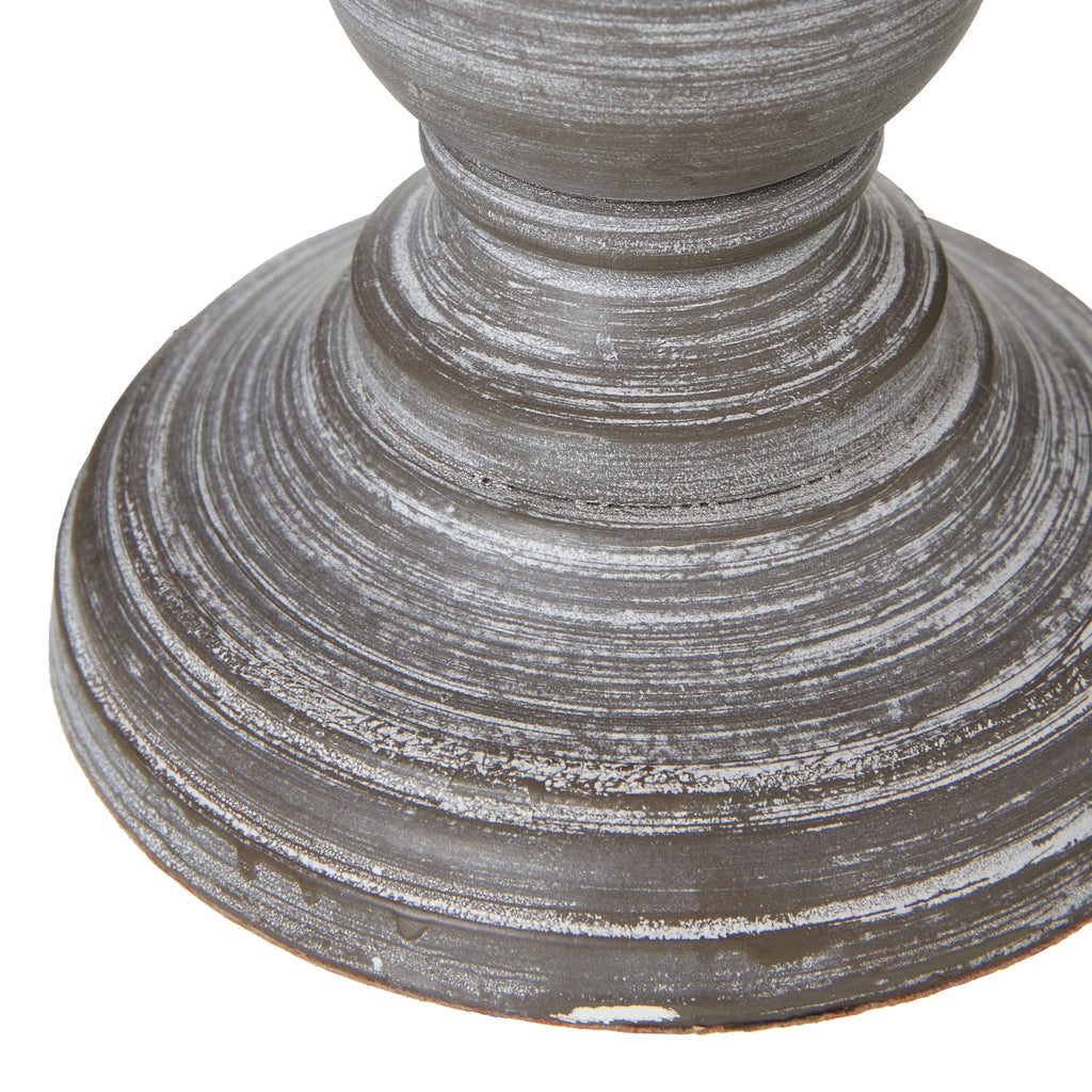 Belluno Urn Table Lamp with Linen Shade - Grey