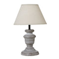 Belluno Urn Table Lamp with Linen Shade - Grey
