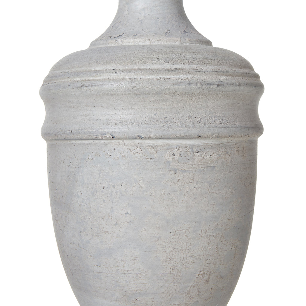 Lentia Urn Table Lamp with Linen Shade - Grey