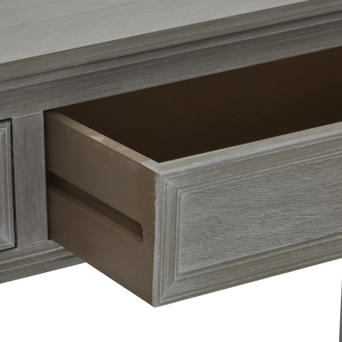 Serene Collection Two Drawer Console Table - Grey
