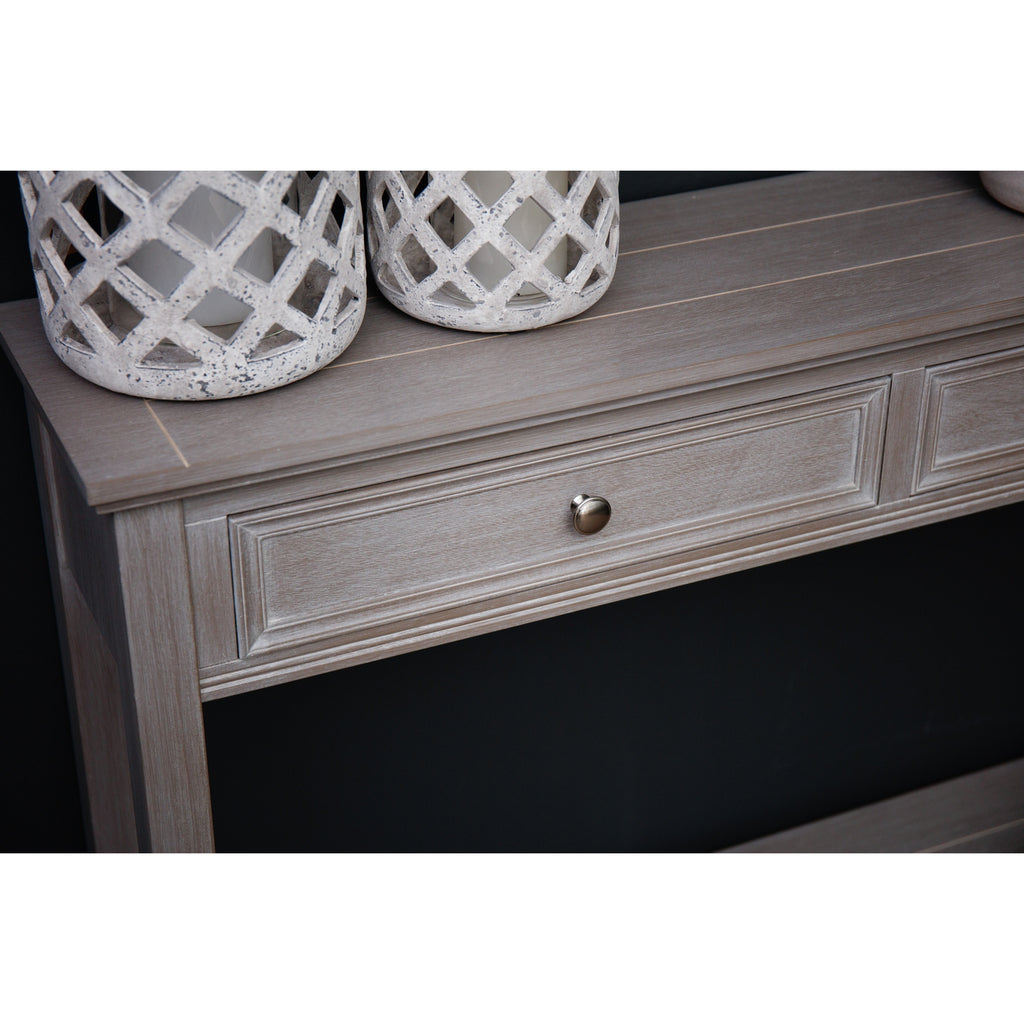 Serene Collection Two Drawer Console Table - Grey