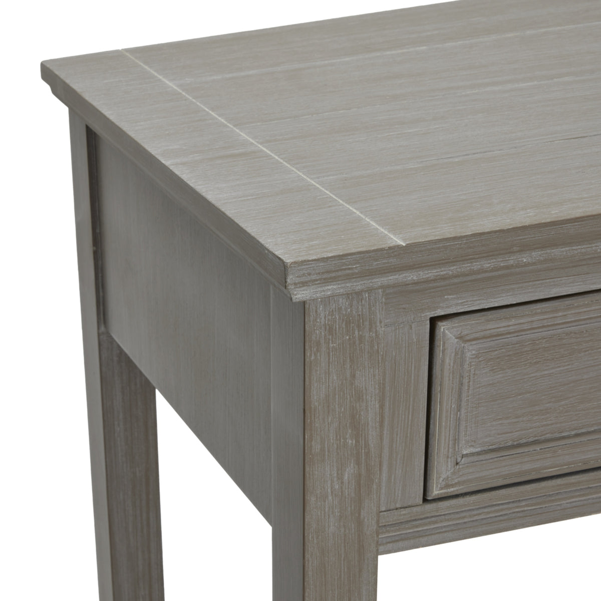 Serene Collection Four Drawer Console Table - Grey
