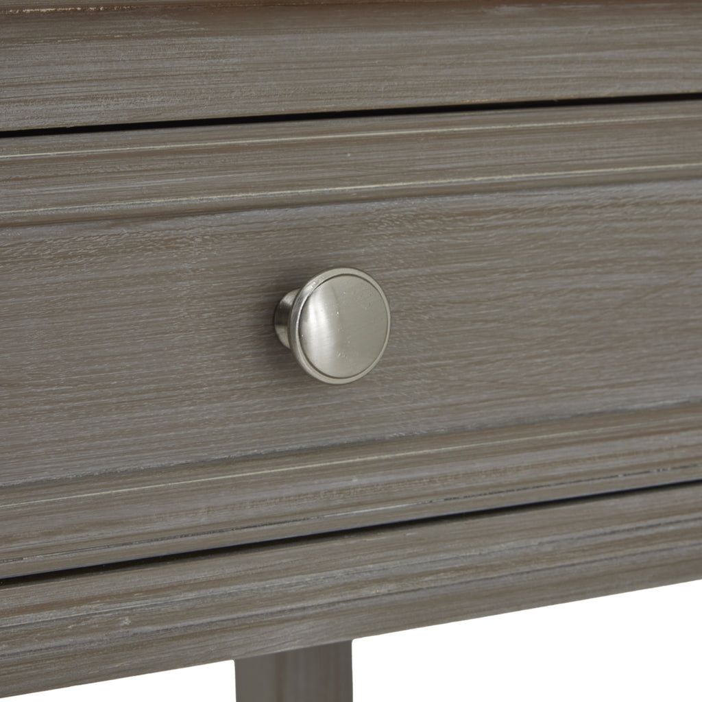Serene Collection Four Drawer Console Table - Grey
