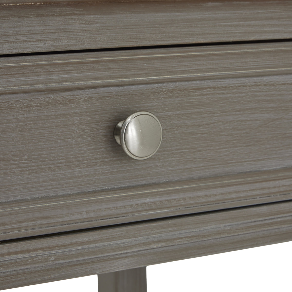 Serene Collection Four Drawer Console Table - Grey