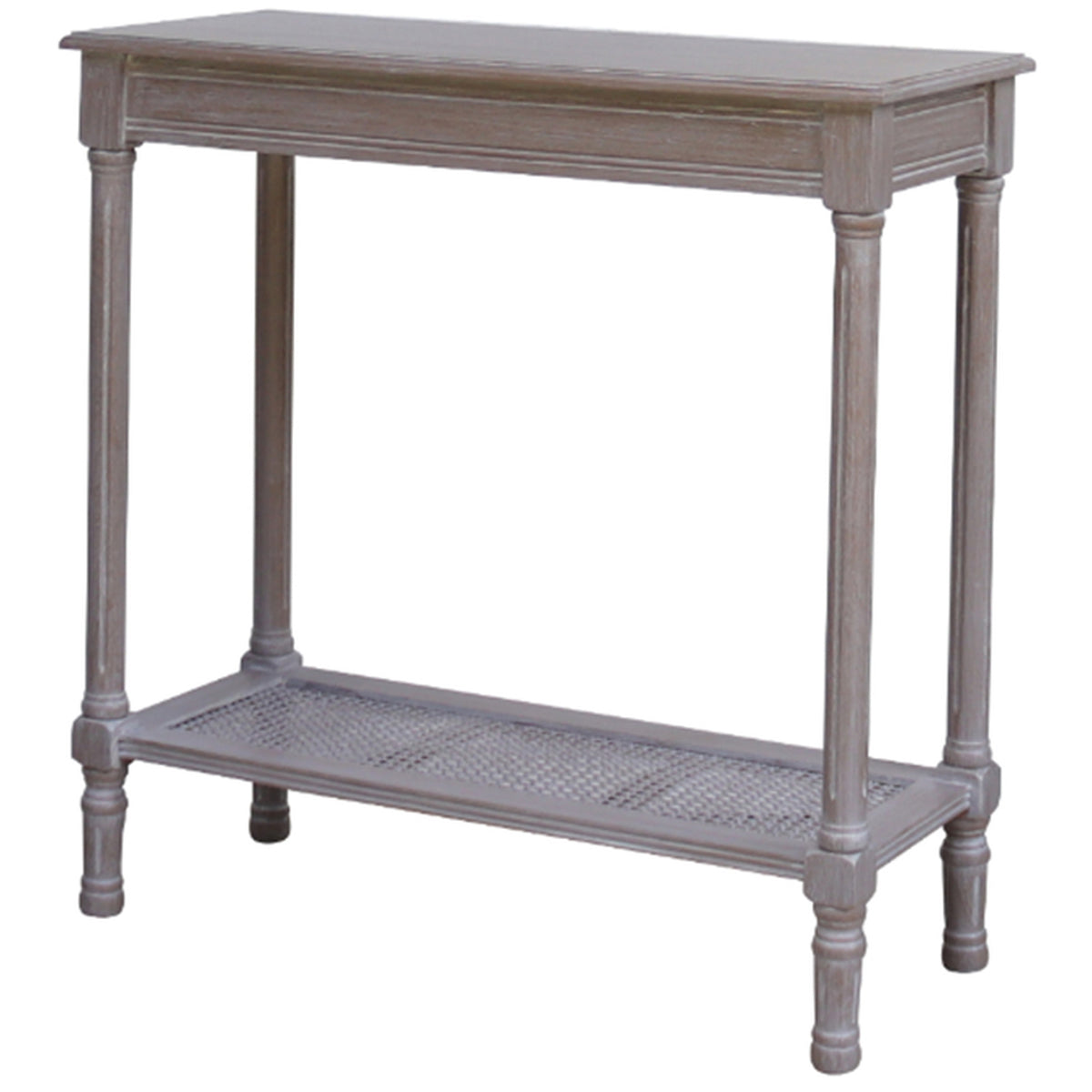 Serene Rattan Collection Console Table - Grey