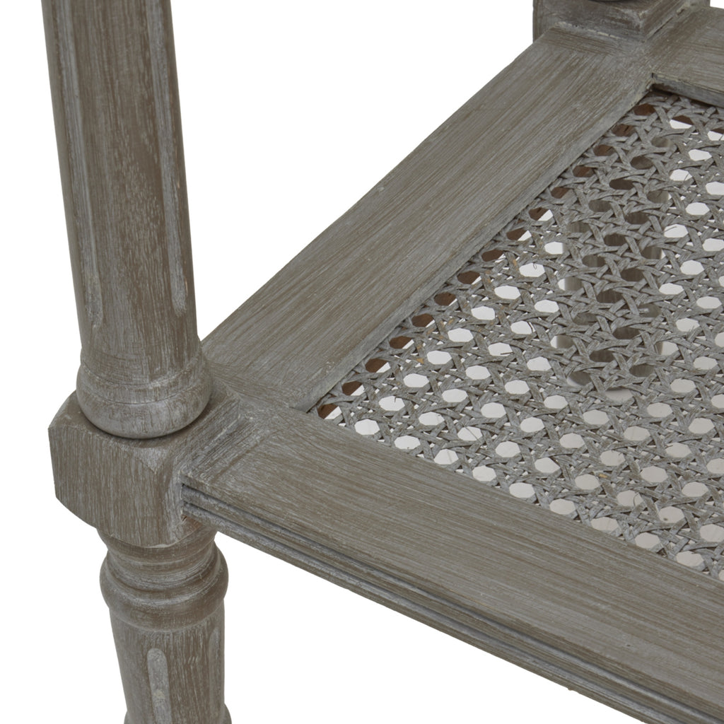 Serene Rattan Collection Console Table - Grey
