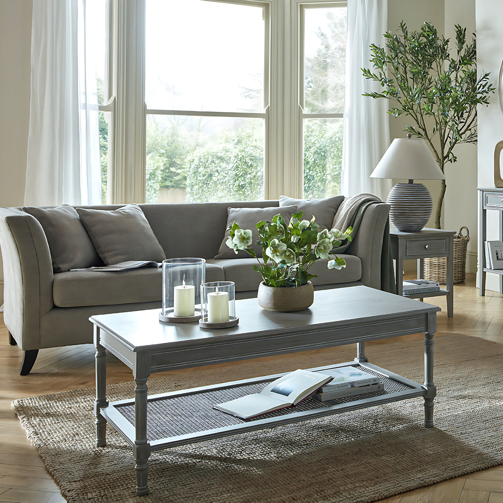Serene Rattan Collection Coffee Table - Grey