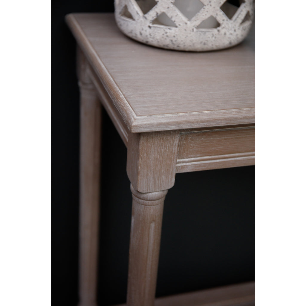 Serene Rattan Collection Large Console Table - Grey