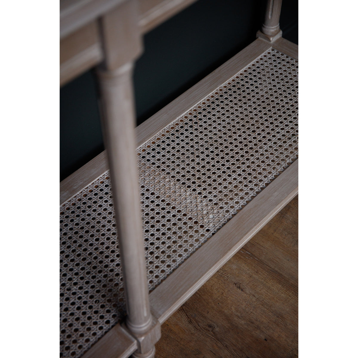 Serene Rattan Collection Large Console Table - Grey