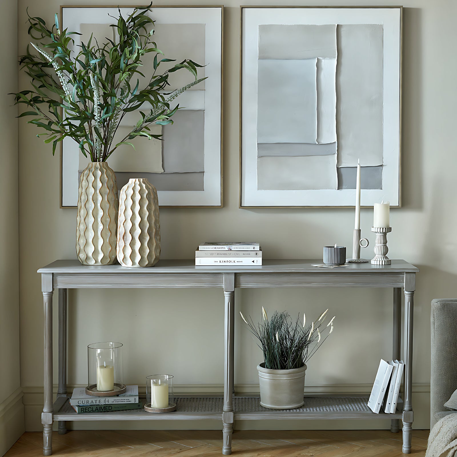 Serene Rattan Collection Large Console Table