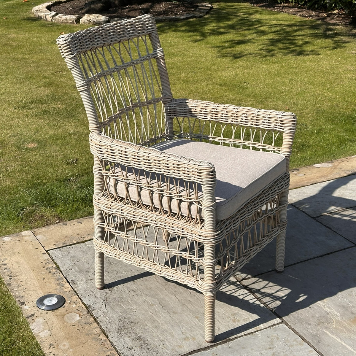 Provence Collection Outdoor Dining Chair - Beige