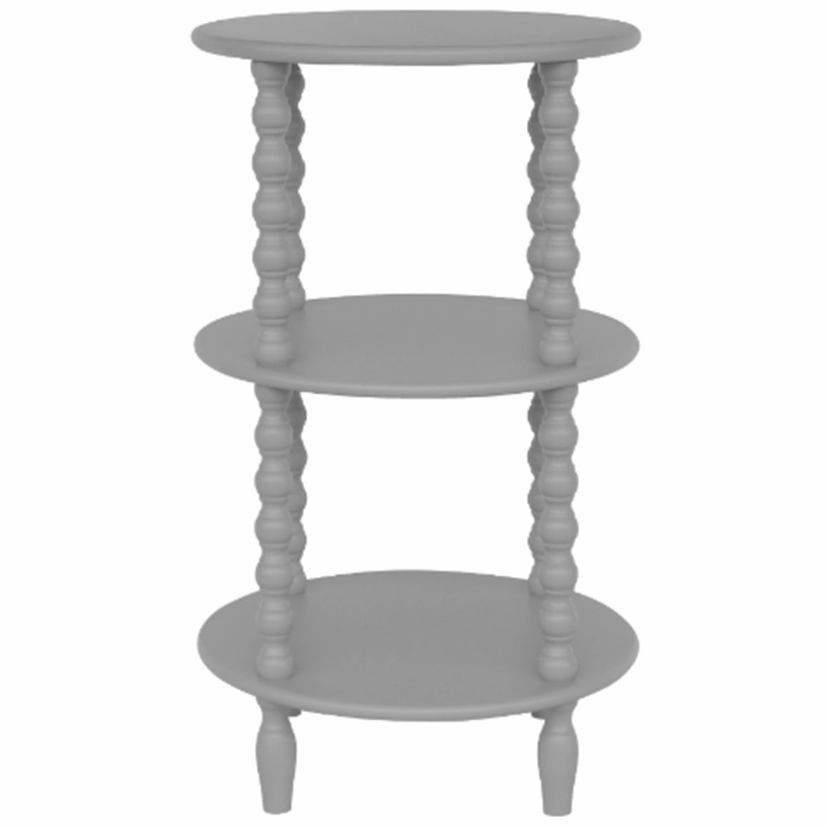 Camden Collection Tall Round Side Table - Grey