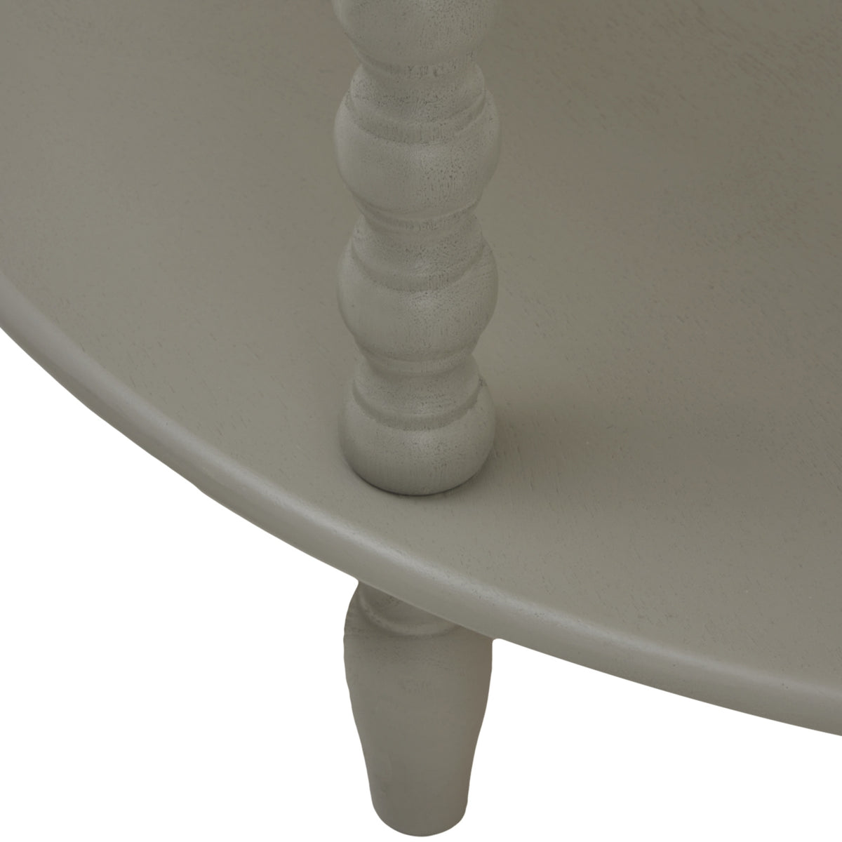Camden Collection Half Moon Three Tier Table - Grey