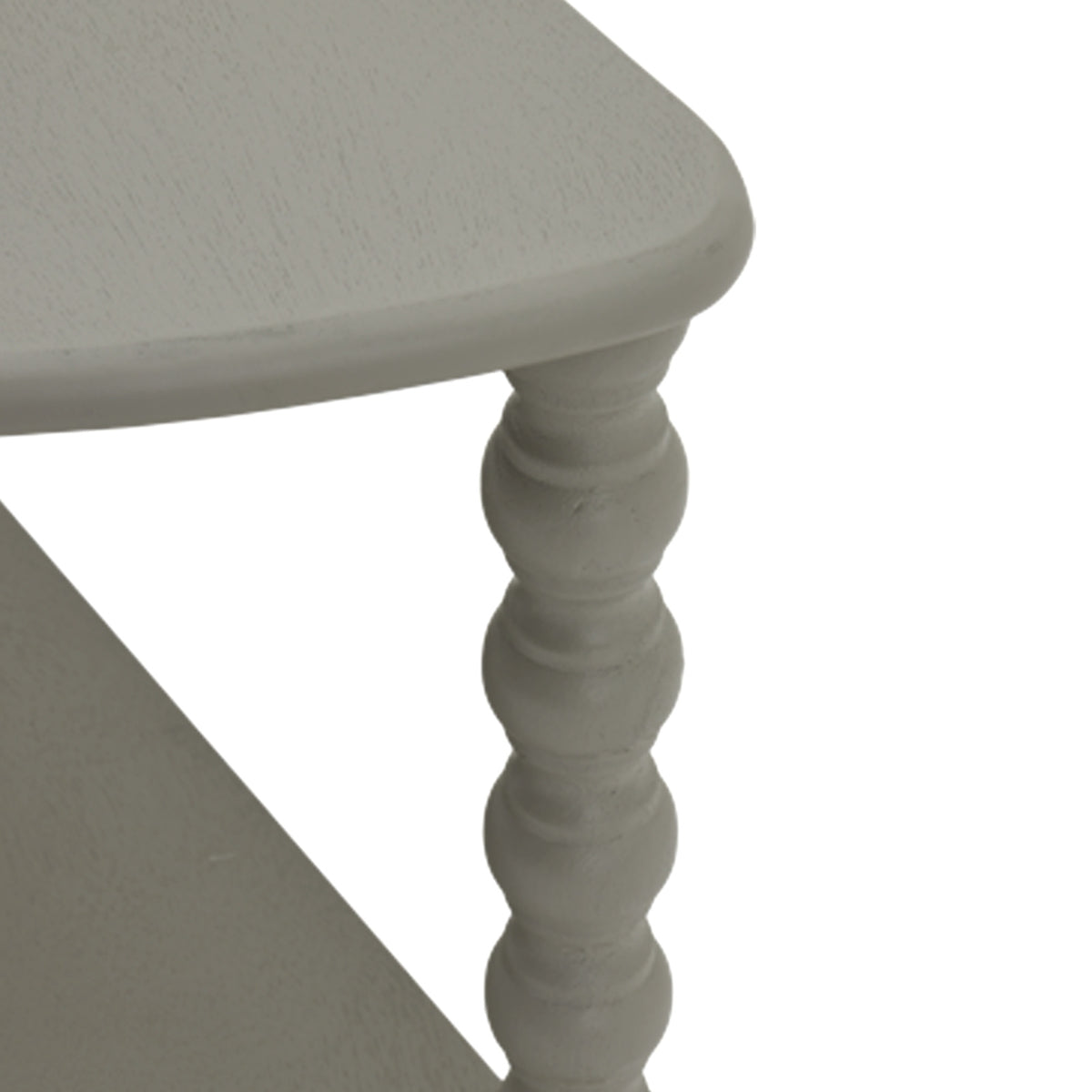 Camden Collection Half Moon Three Tier Table - Grey