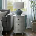 Camden Collection Three Drawer Round Side Table