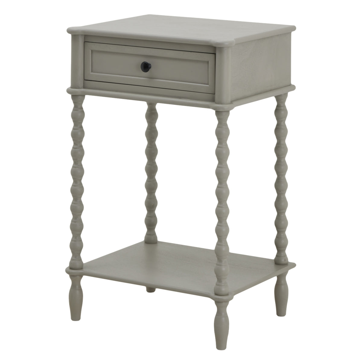 Camden Collection One Drawer Side Table - Grey