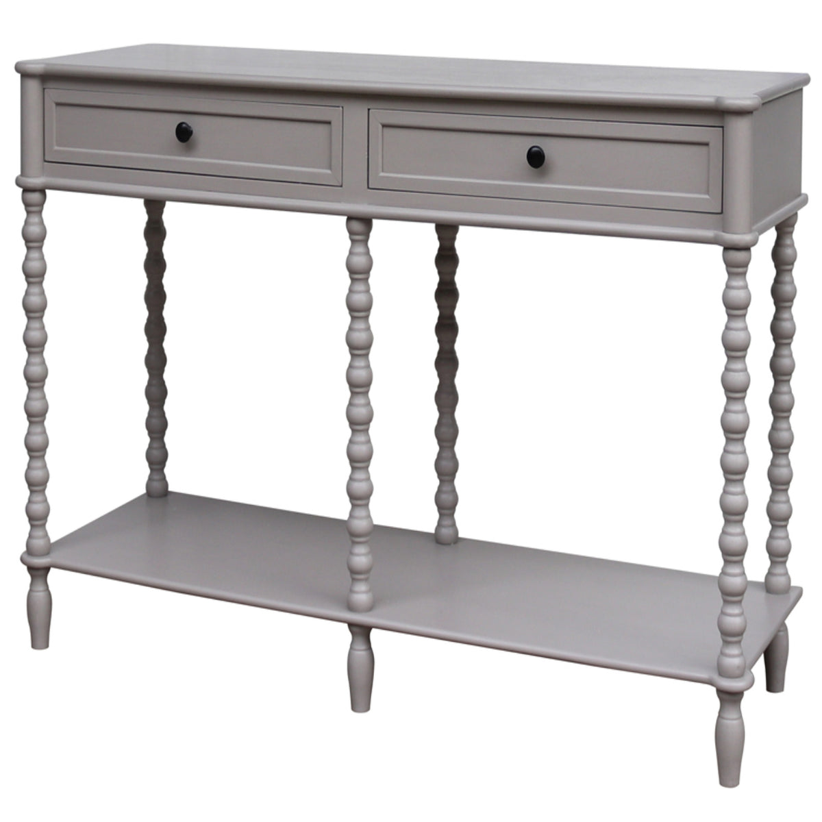 Camden Collection Large Two Drawer Console Table - Grey