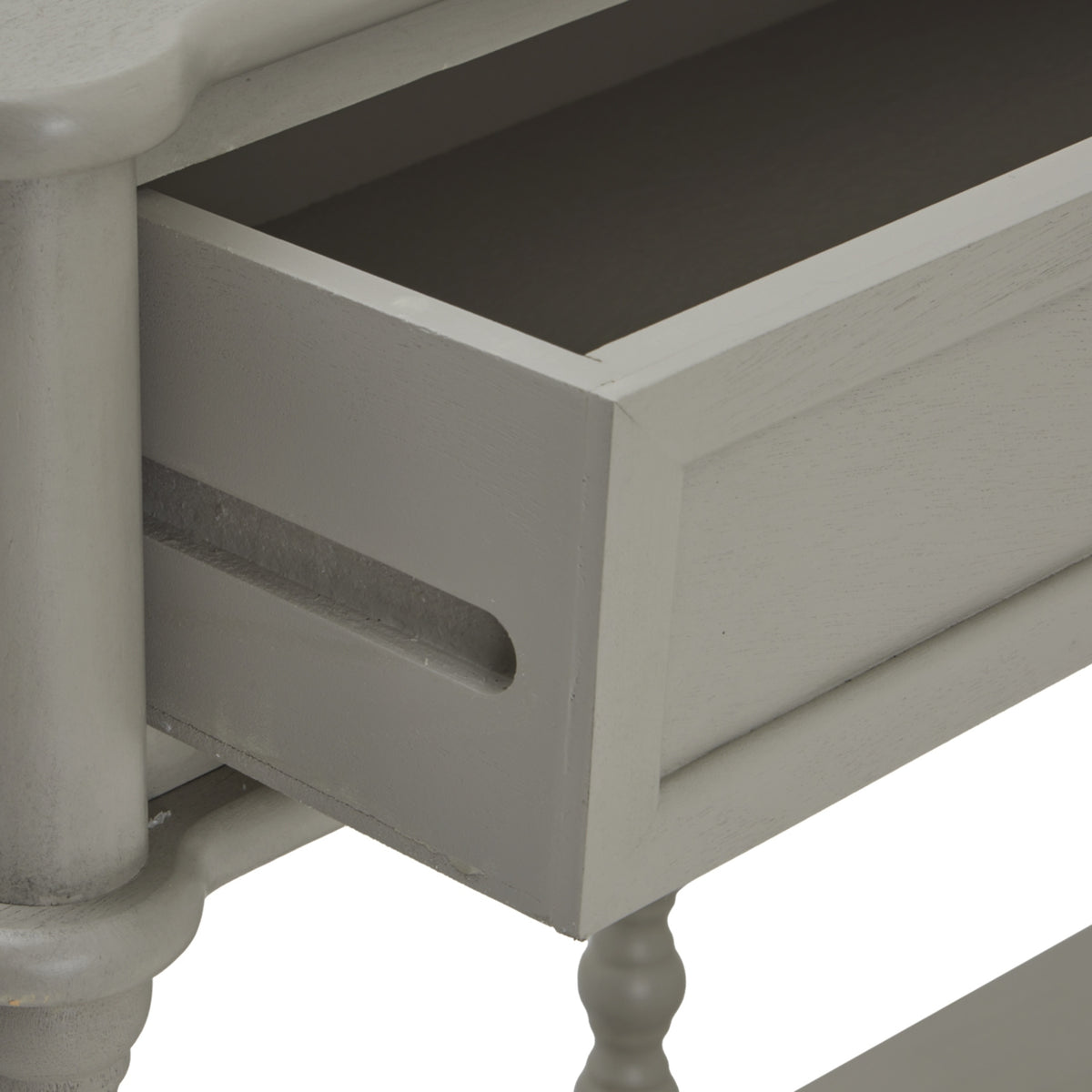 Camden Collection Large Two Drawer Console Table - Grey