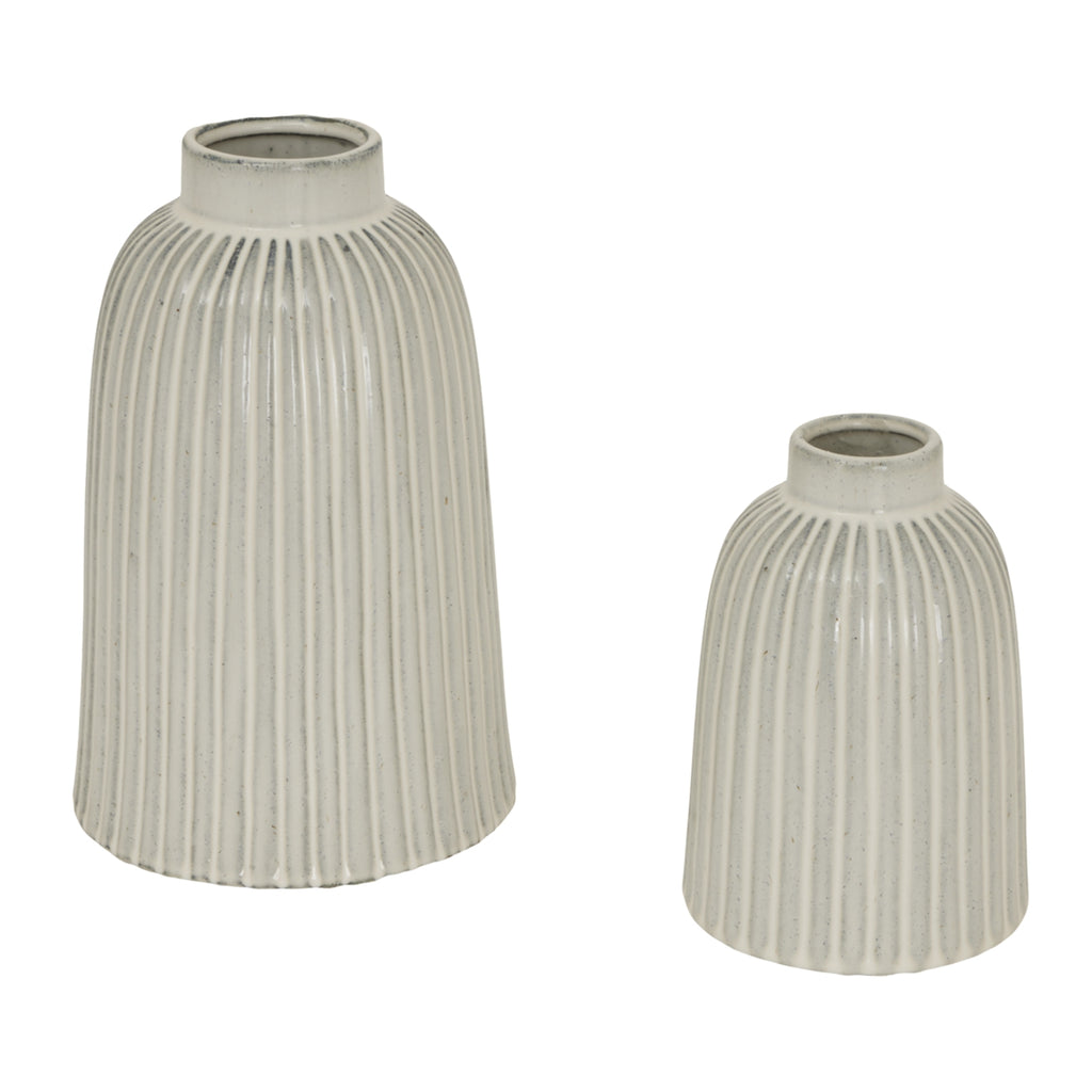 Monte Medium Bell Vase - White