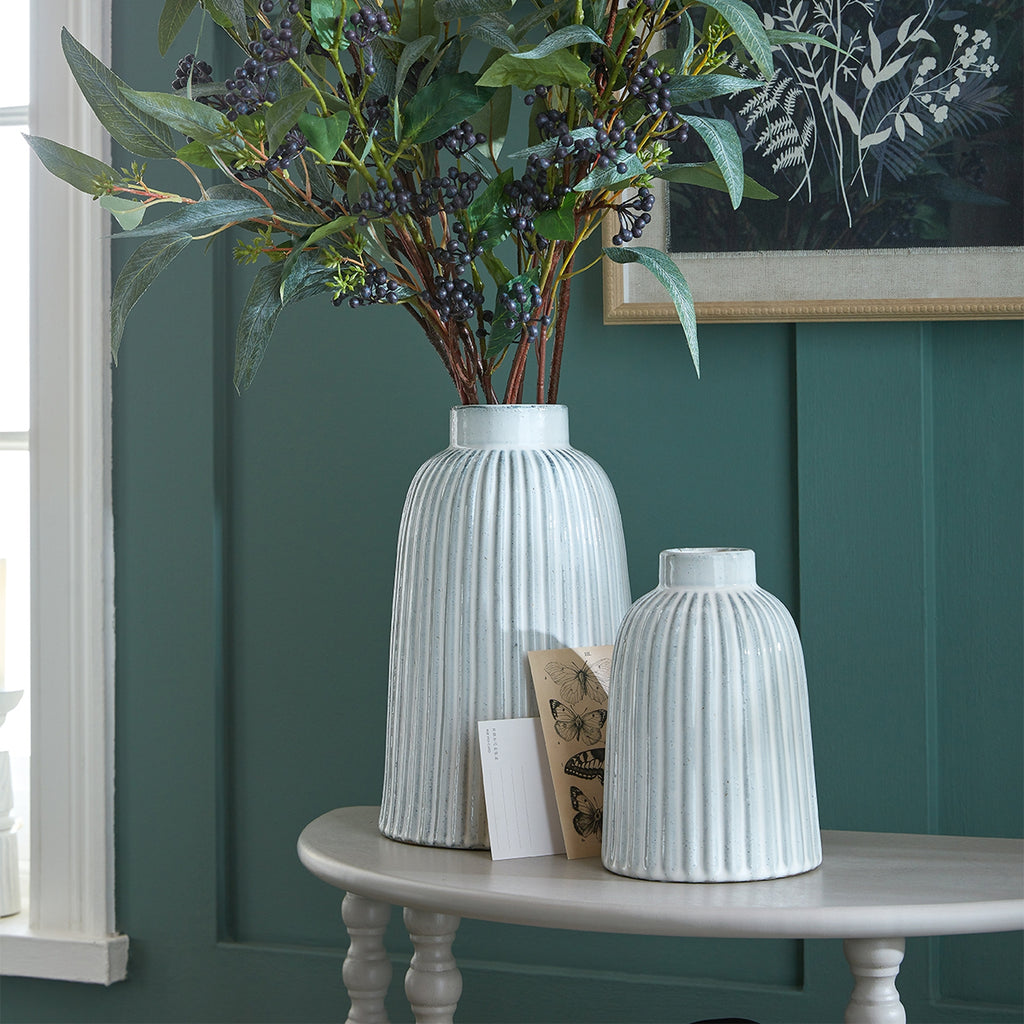Monte Medium Bell Vase - White