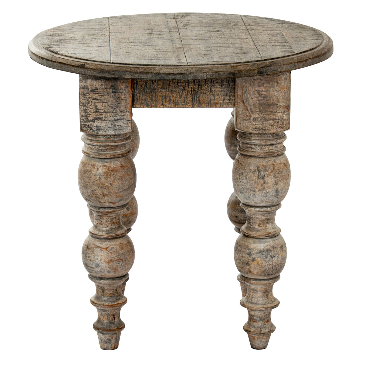Rutland Collection Round Side Table - Brown