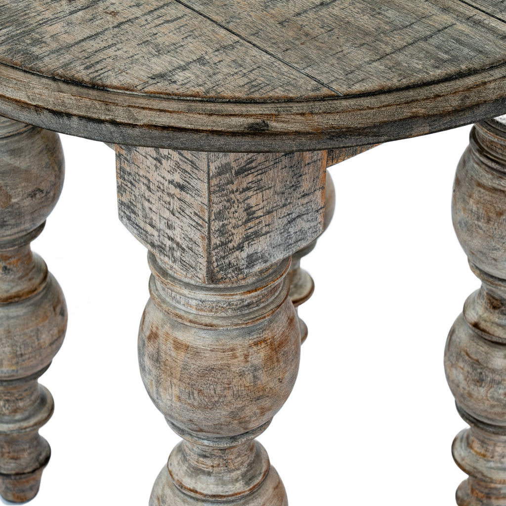 Rutland Collection Round Side Table - Brown