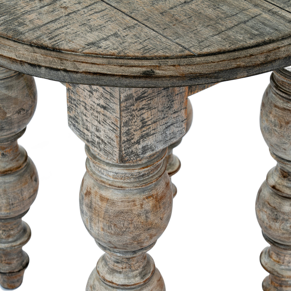 Rutland Collection Round Side Table - Brown