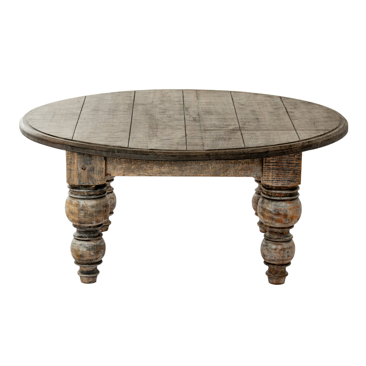 Rutland Collection Round Coffee Table - Brown