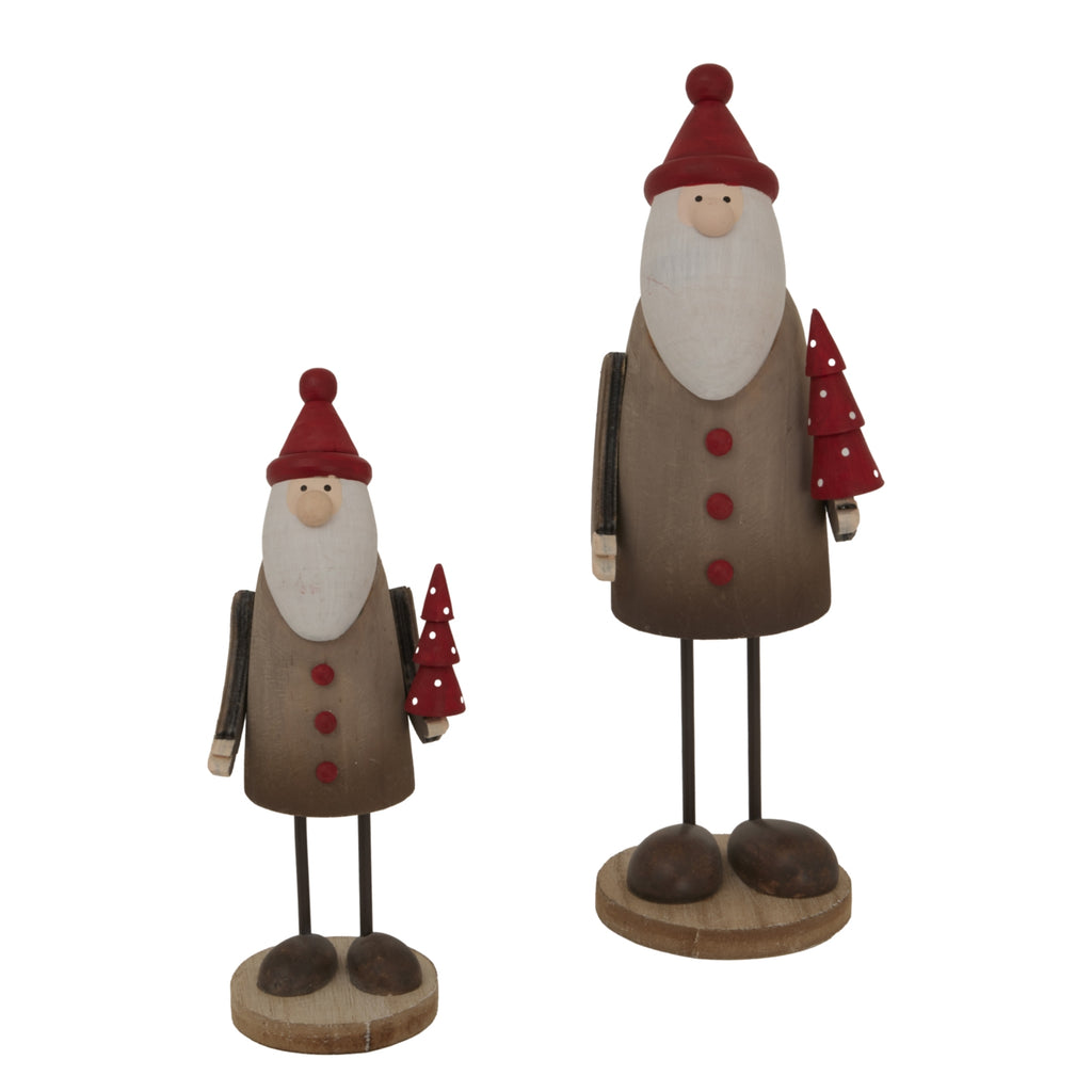 Rustic Tall Santa - Brown