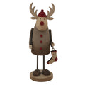 Rustic Rudolf with Stocking Decoration