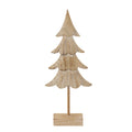 Medium Rustic Fir Tree On Stand - Brown