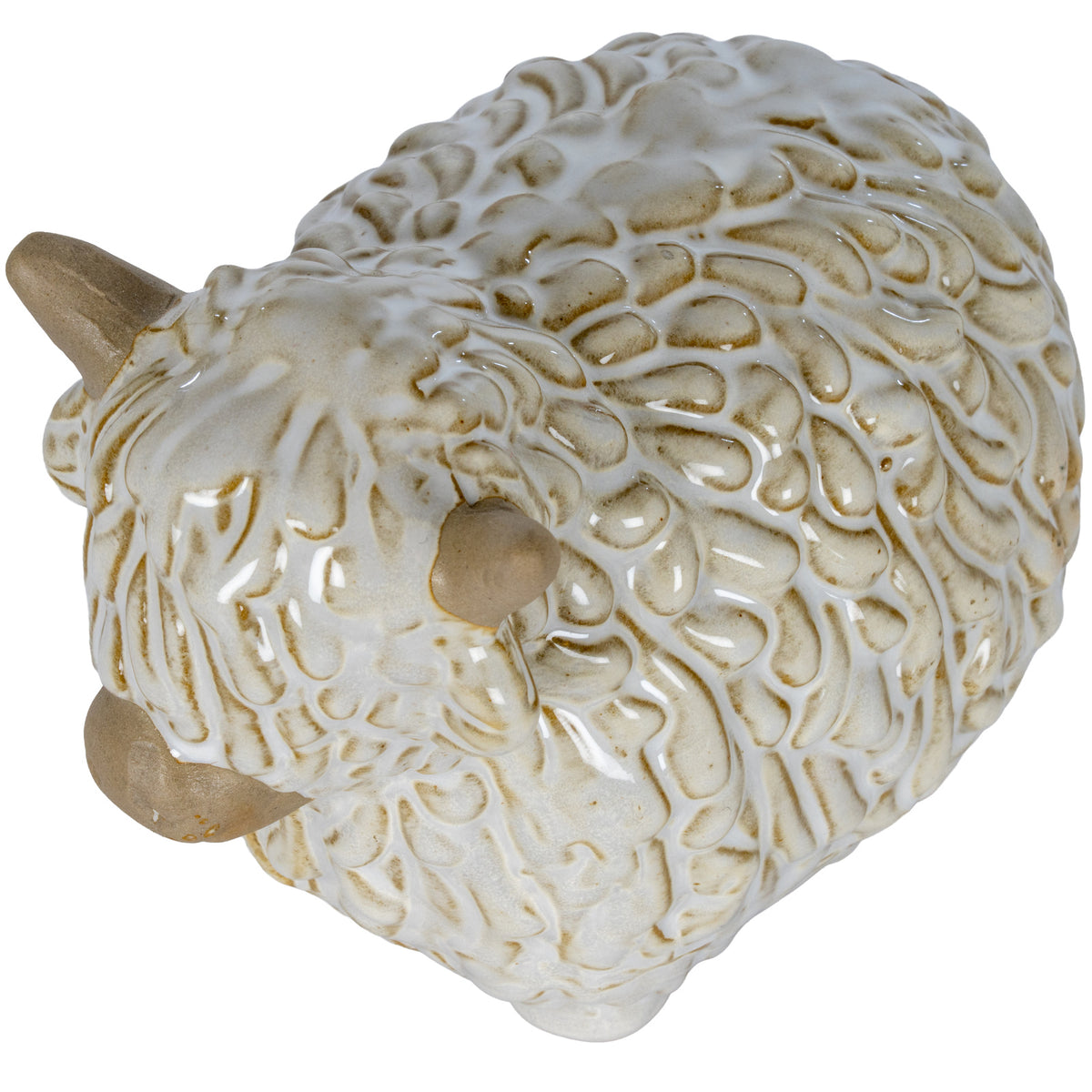 Alora Ceramic Highland Cow Planter Gazing Left