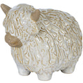 Alora Ceramic Highland Cow Planter Gazing Left