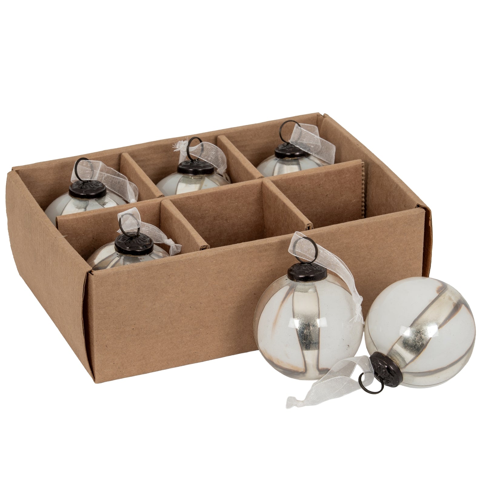 Coffee Ombre Set of 6 Baubles