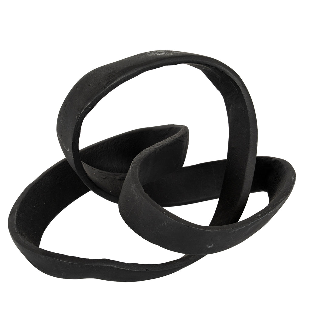 Black Cast Knot Ornament - Black