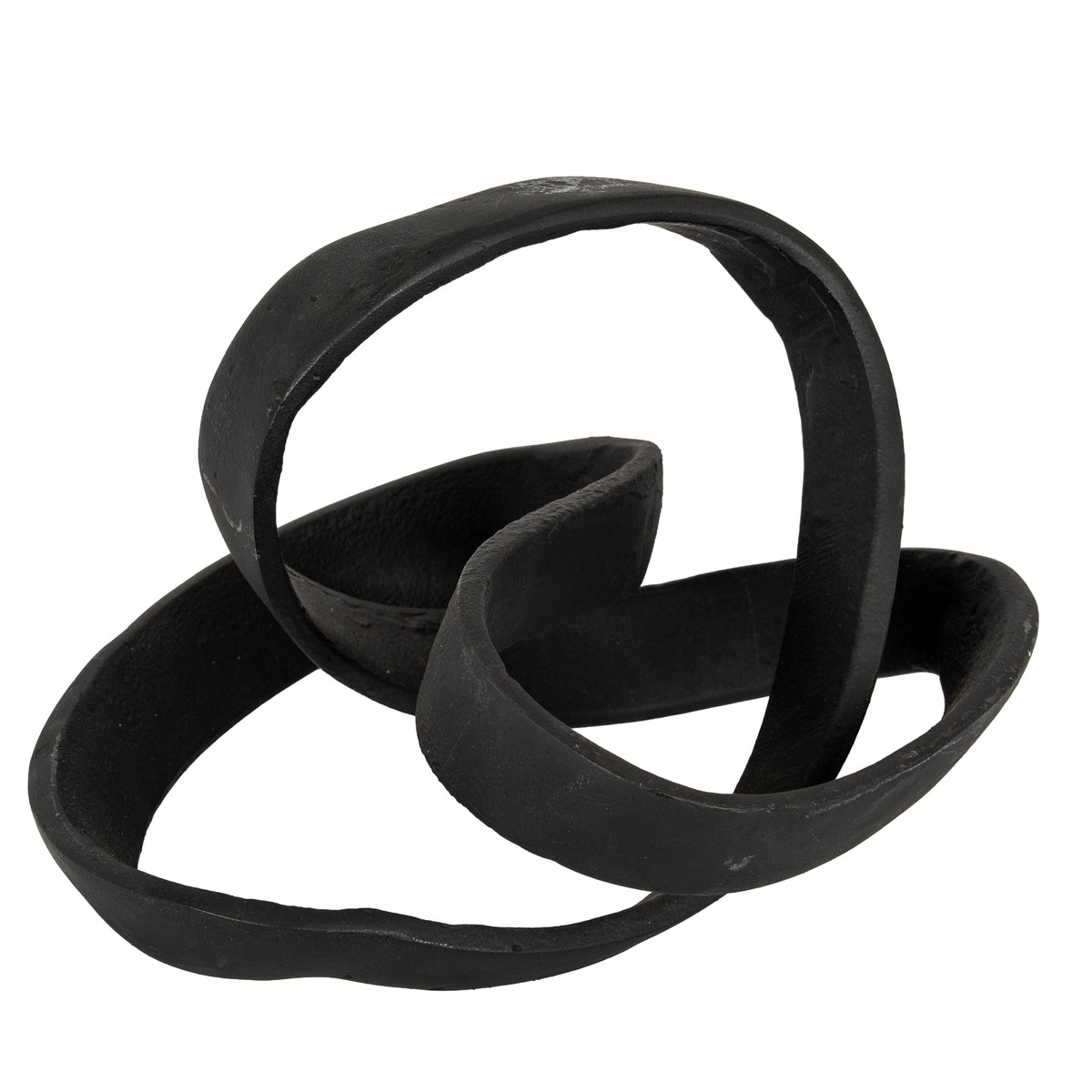 Black Cast Knot Ornament - Black