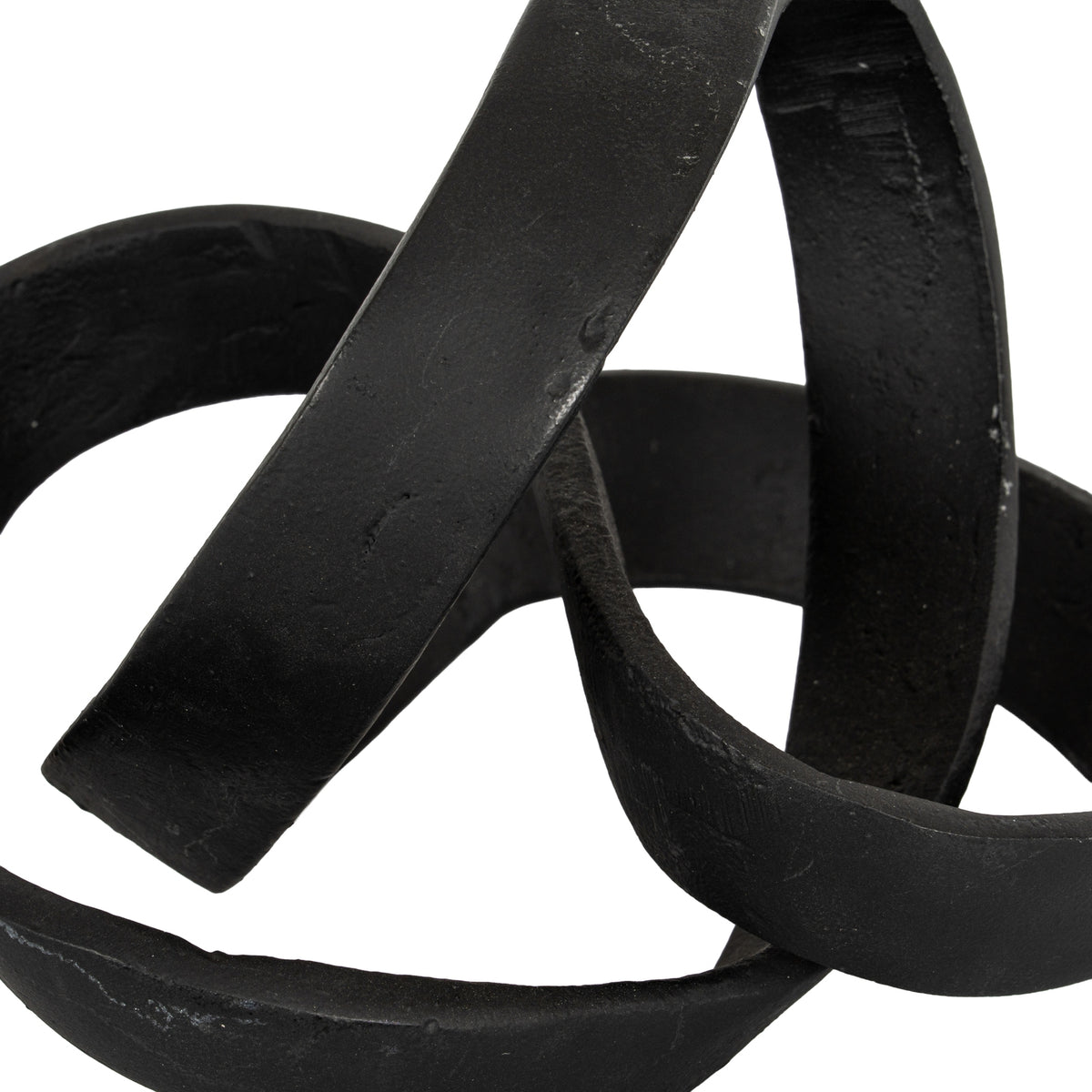 Black Cast Knot Ornament - Black