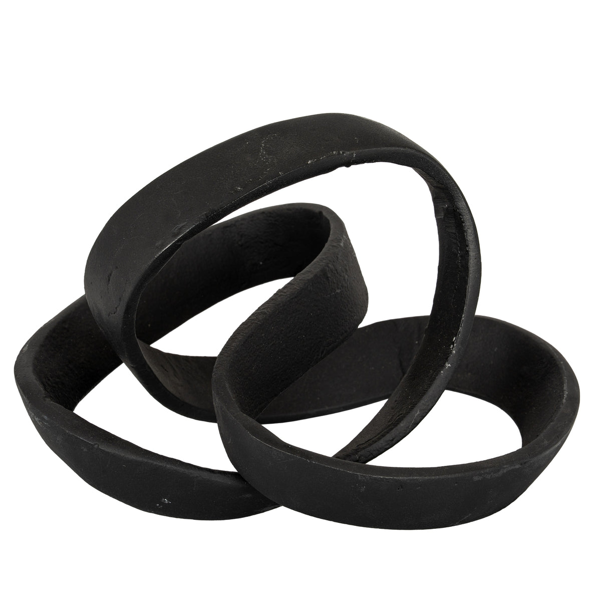 Black Cast Knot Ornament - Black
