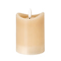Luxe Collection Natural Glow 2.75X4 Taupe Melted Led Candle
