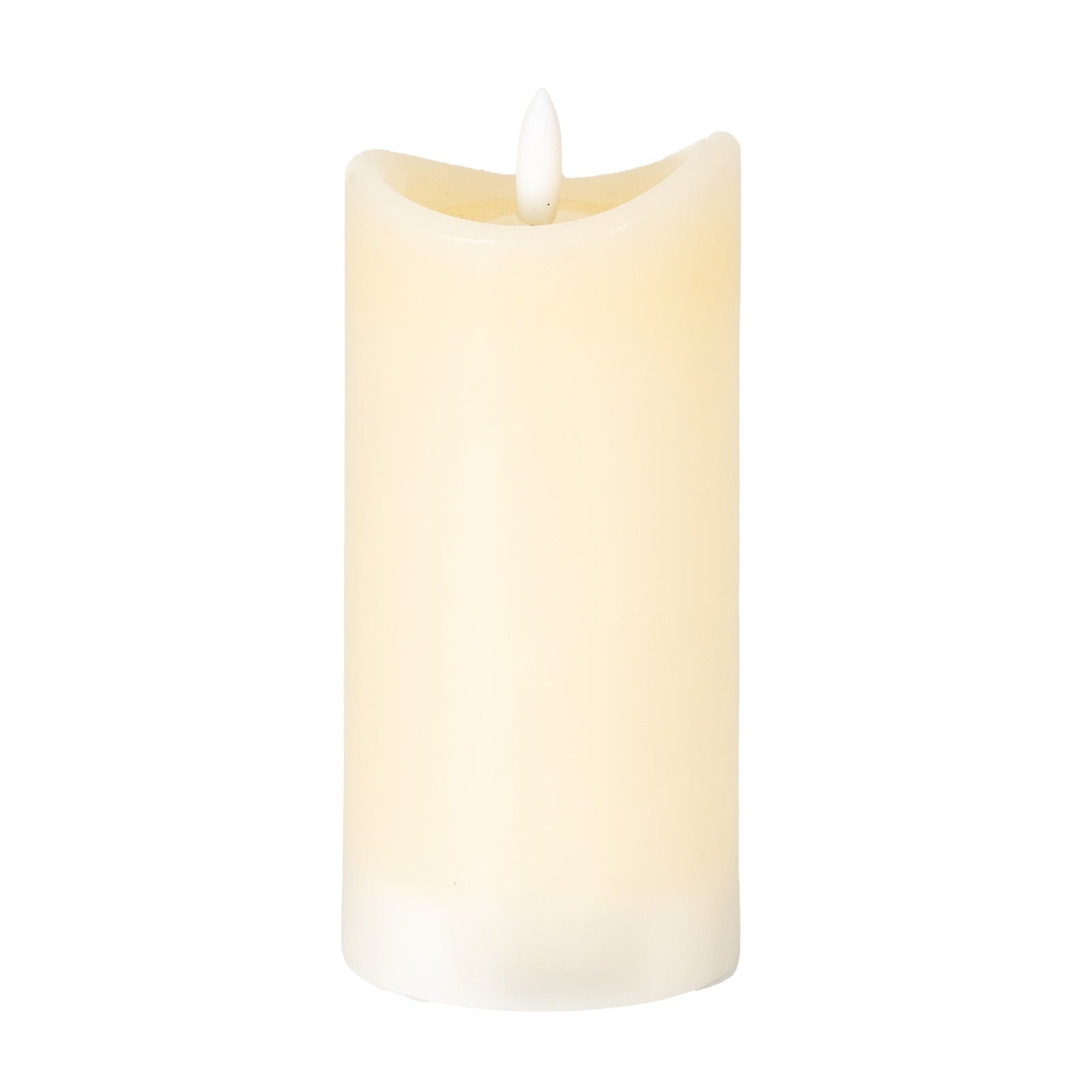 Luxe Collection Natural Glow 2.75X6 Cream Melted Led Candle