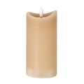 Luxe Collection Natural Glow 2.75X6 Taupe Melted Led Candle