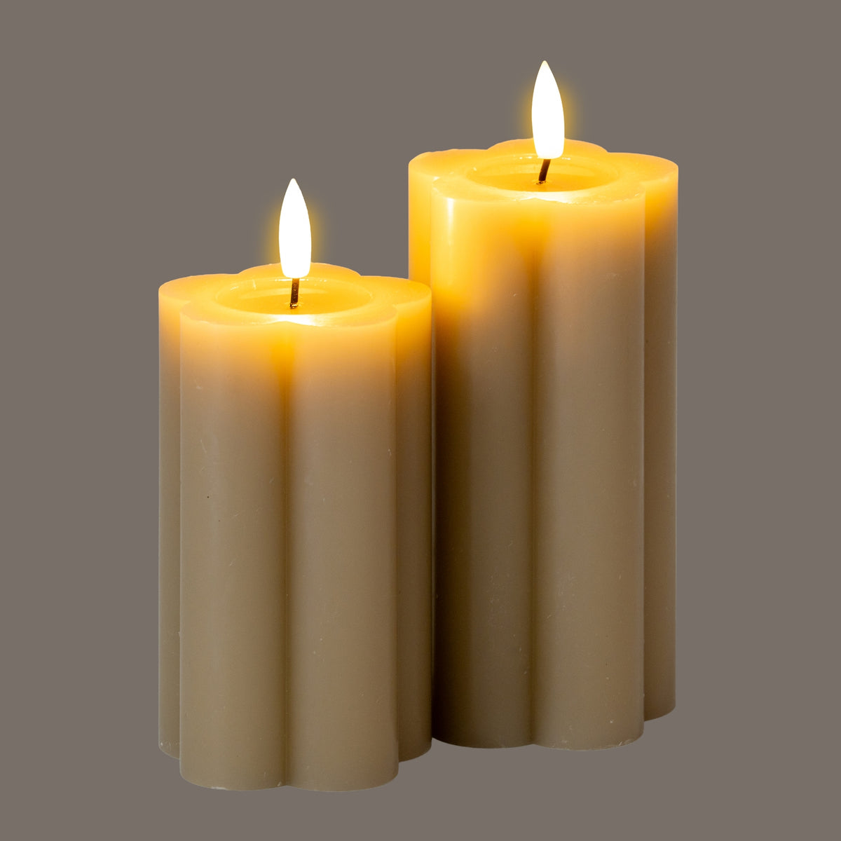 Luxe Collection Natural Glow 2.75X5 Stone Led Candle