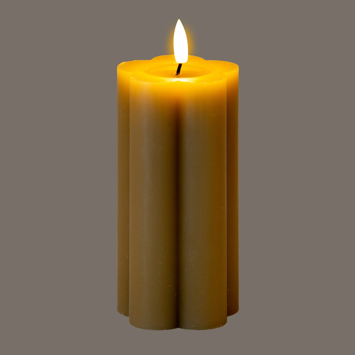 Luxe Collection Natural Glow 2.75X6 Stone Led Candle
