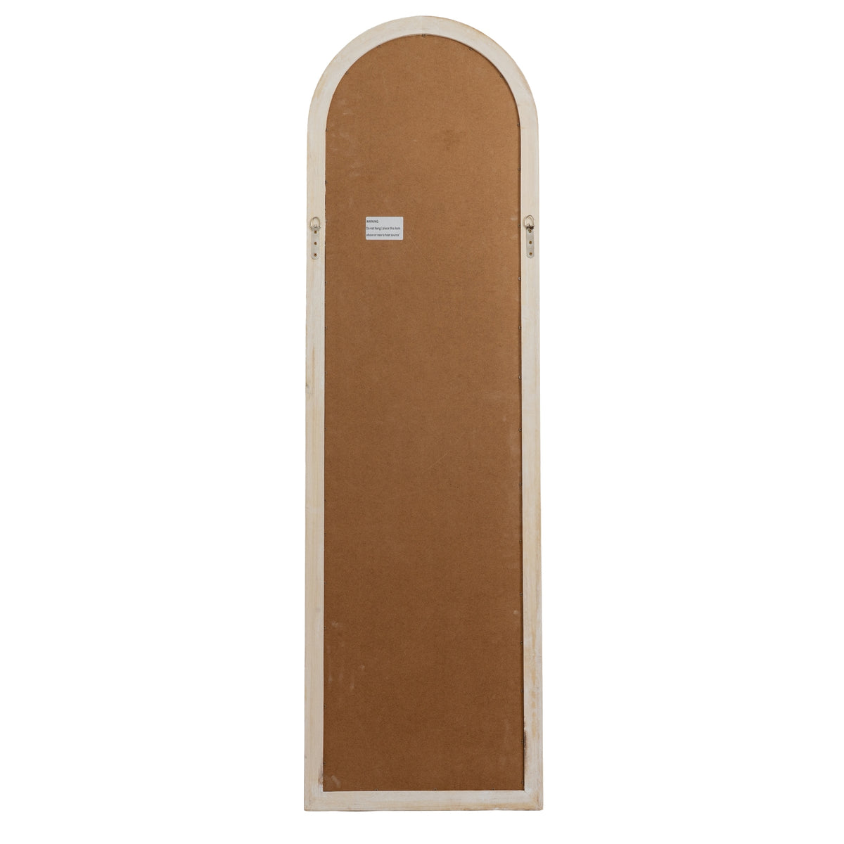 Washed Wood Arched Window Mirror