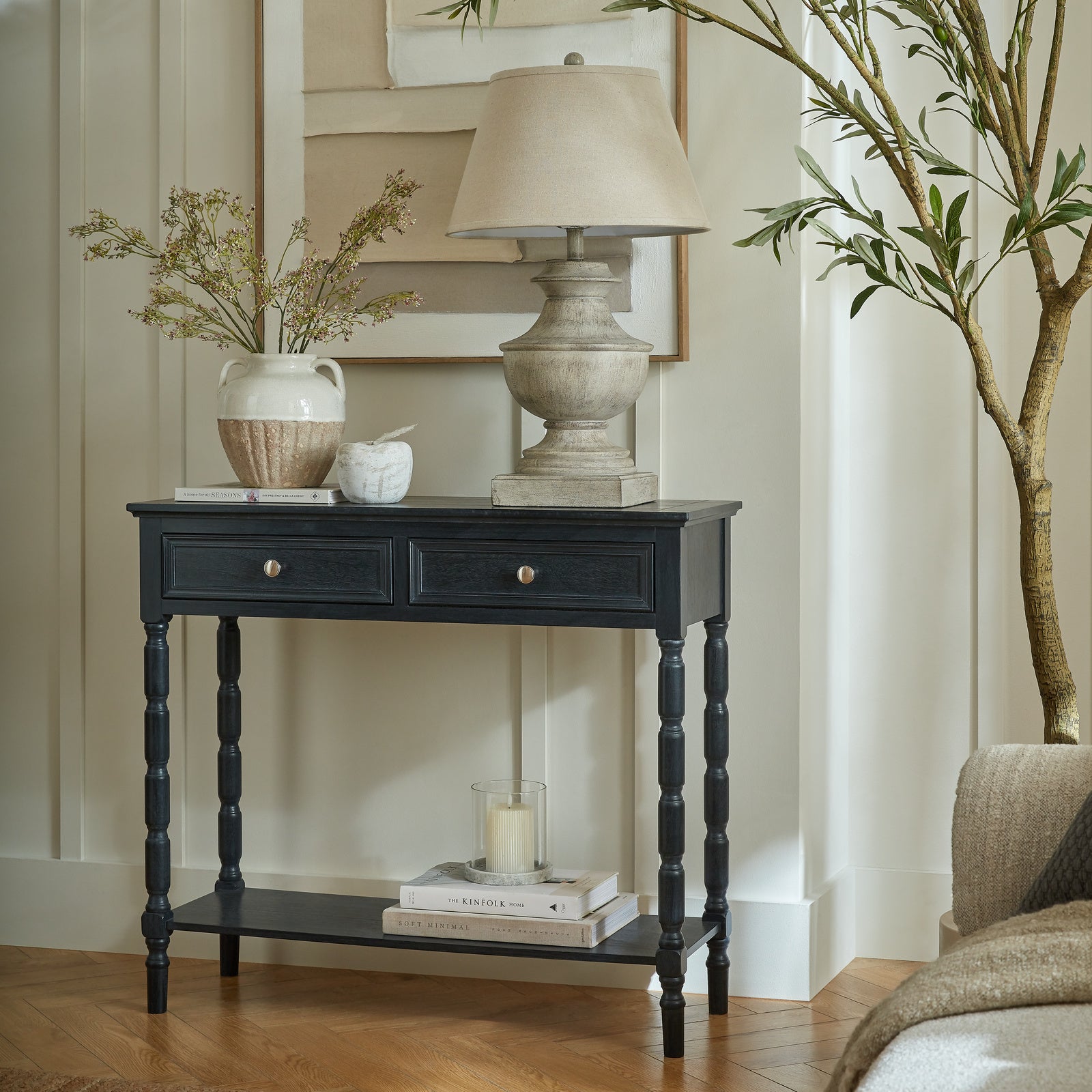 Contour Collection Two Drawer Console