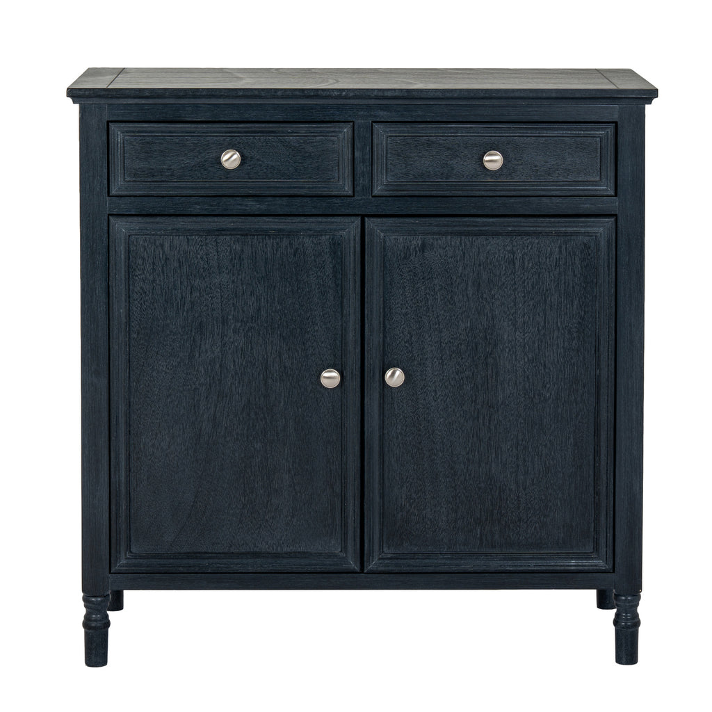 Contour Collection 2 Drawer 2 Door Sideboard - Black