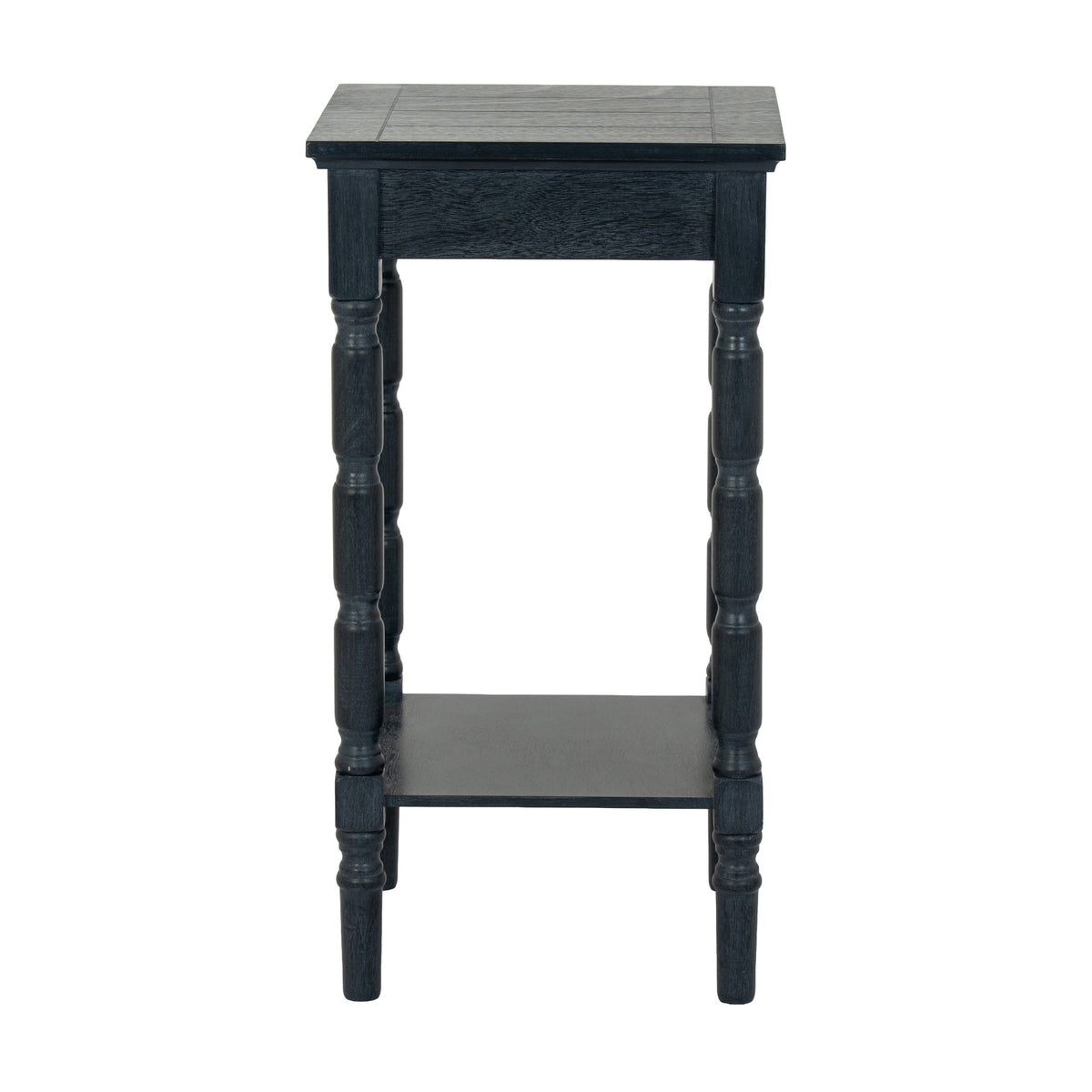 Contour Collection Three Drawer Side Table - Black