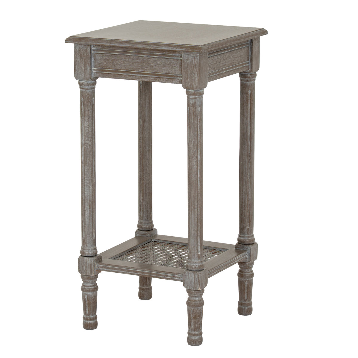 Serene Rattan Collection Small Side Table - Grey